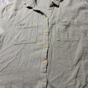 Madewell Casual Button-Down Shirt - Olive